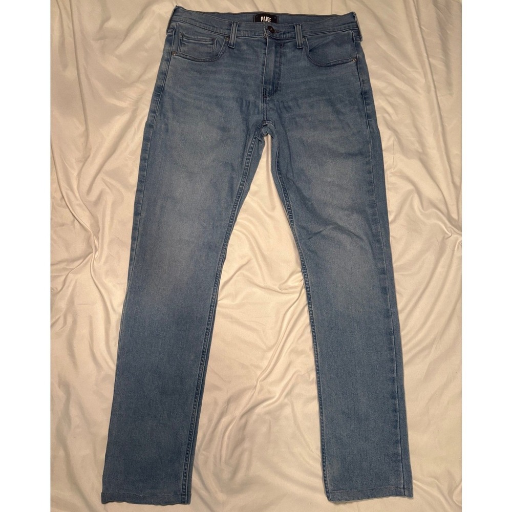 PAIGE Lennox Jeans 30‎ Blue Slim Fit Premium Stretch Denim Streetwear